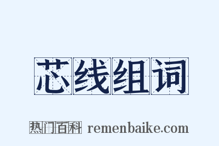 芯线组词是什么意思的图片